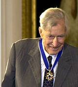 Galbraith receiving Medal of Honor from President Clinton